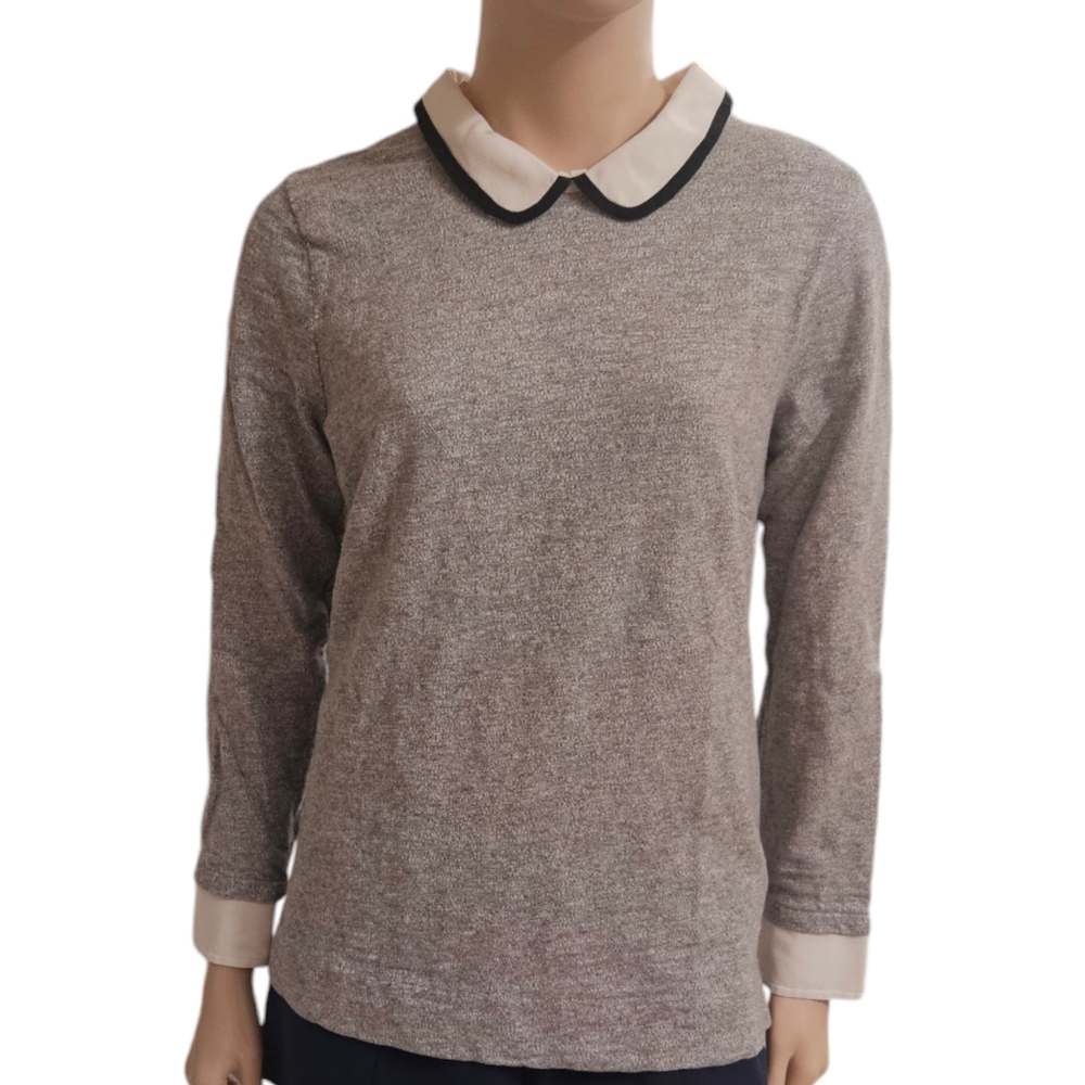 J Crew Peter Pan Collar  Top